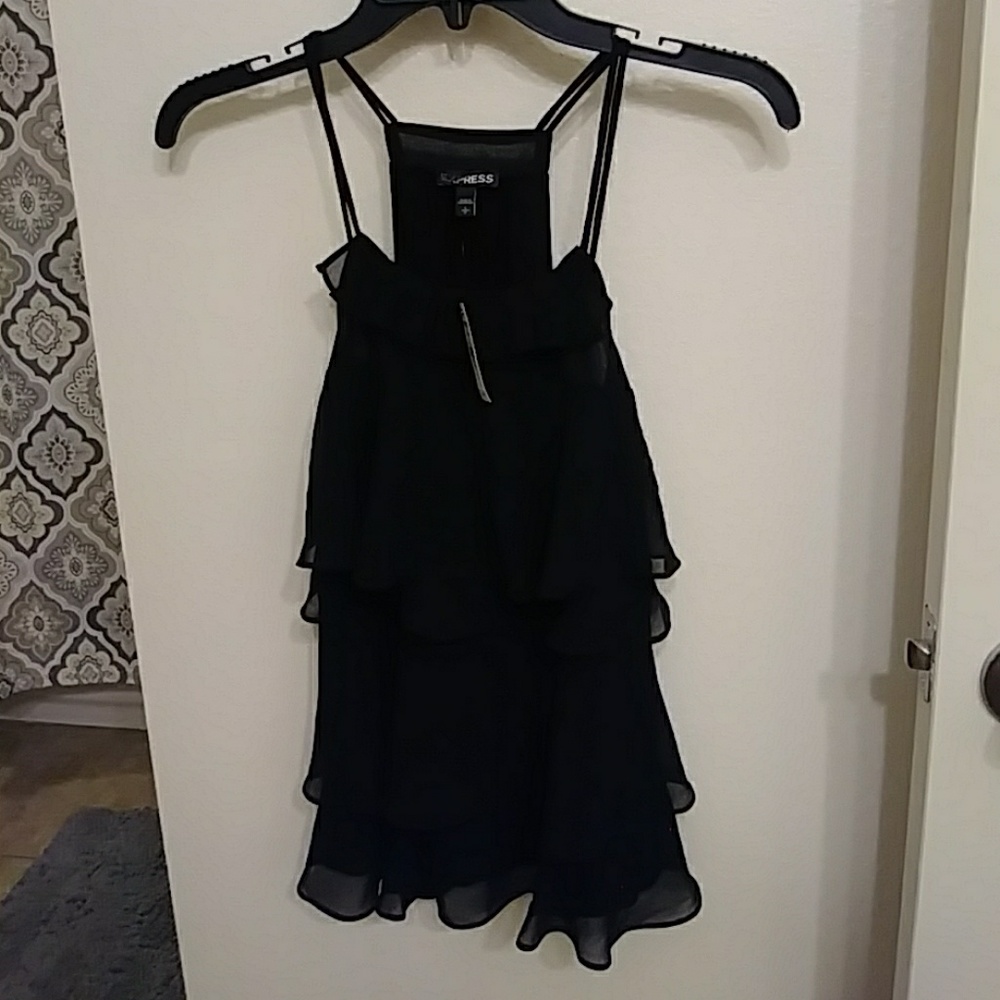 EXPRESS flowy layered halter style top